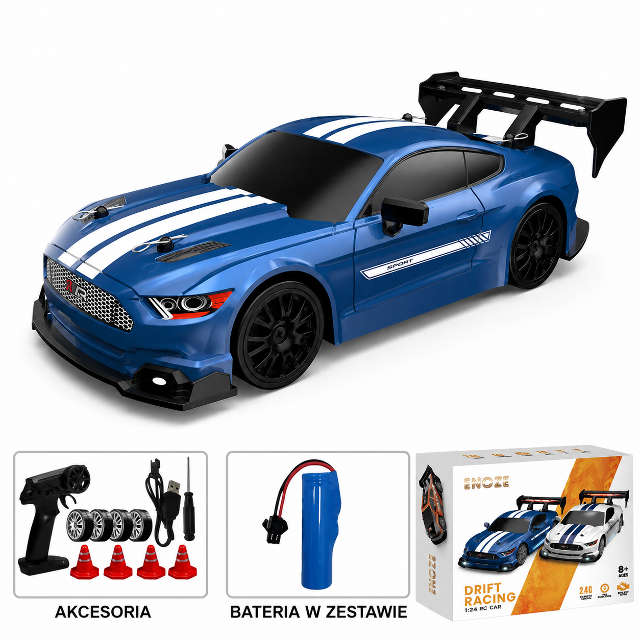 Klikajka™ Drift PRO – Profesjonalne Auto RC 1:24 4x4