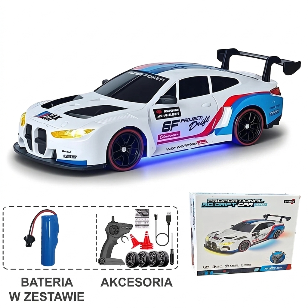 Klikajka™ Drift PRO – Profesjonalne Auto RC 1:24 4x4
