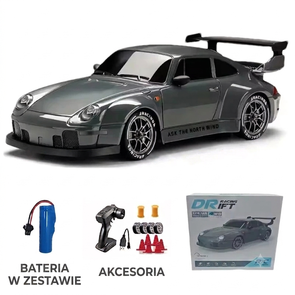 Klikajka™ Drift PRO – Profesjonalne Auto RC 1:24 4x4
