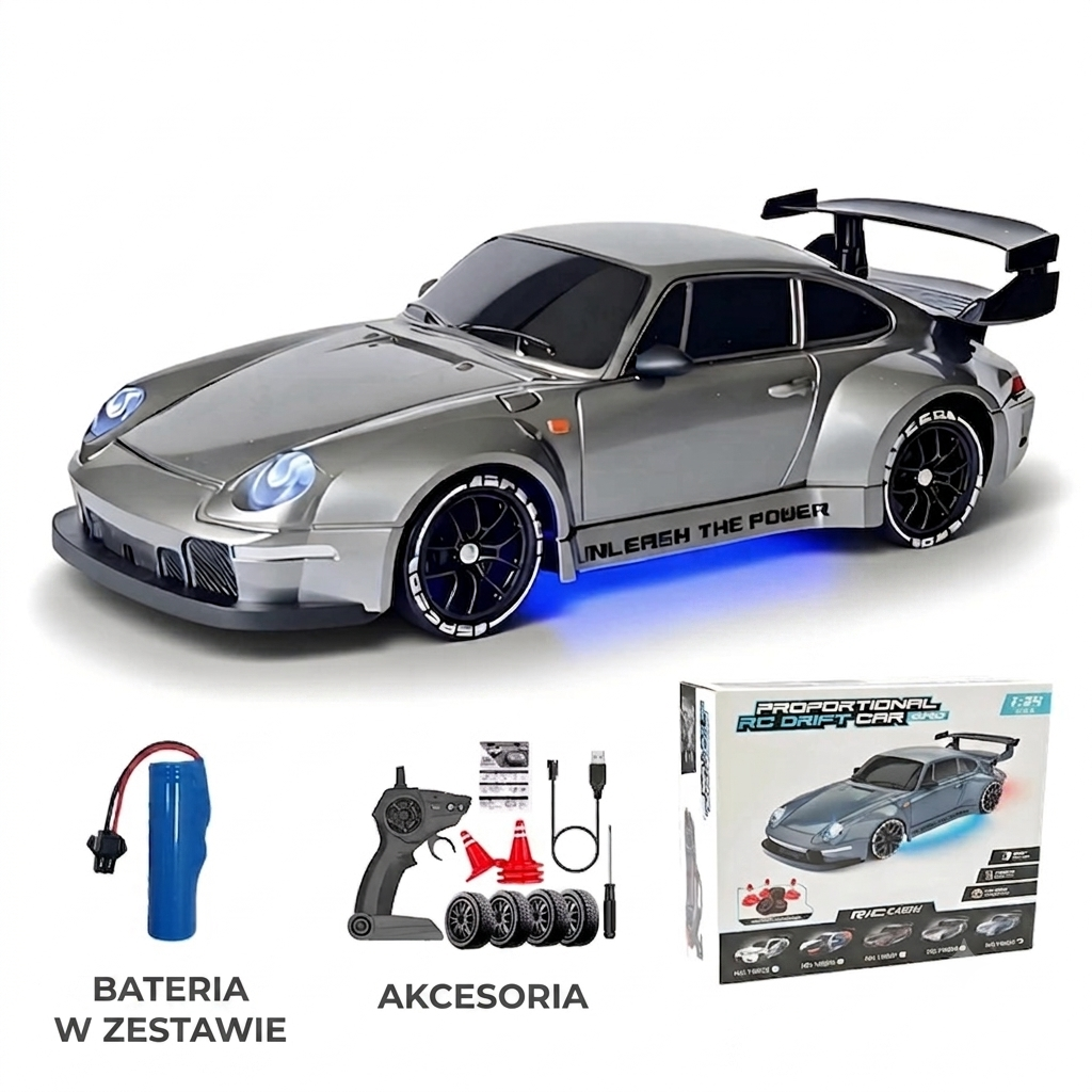 Klikajka™ Drift PRO – Profesjonalne Auto RC 1:24 4x4